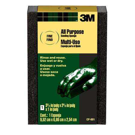 3M 3-3/4" x 2-5/8" x 1" Pro-Pak Sponge, Fine CP001